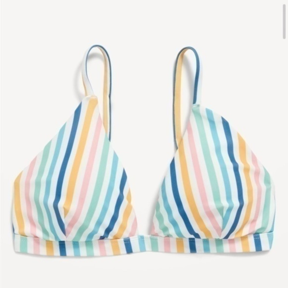 Old Navy Swim NWT Printed Triangle Bikini Swim Top for Women